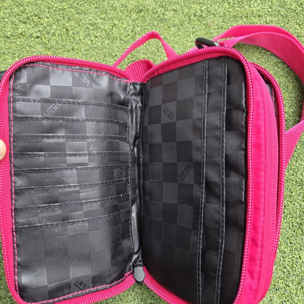 Vans "Off The Wall" Block Wallet Crossbody Carry All Bag Pink - Picture 8 of 13